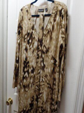 *NWoT* Pamela Dennis XL 18 20 Private Client Group Animal Print Dress w Belt